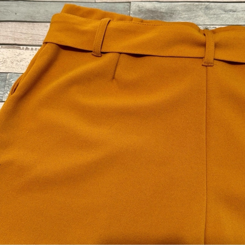 Women’s Mustard “Forever21” High-waisted Shorts with Belt | #A3 - Picture 8 of 11